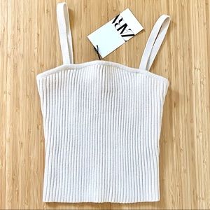 Zara ribbed crop top